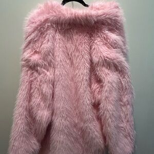 Fashion Nova Blush Faux Fur Jacket